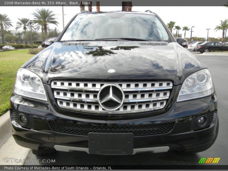 Black / Black 2008 Mercedes-Benz ML 350 4Matic