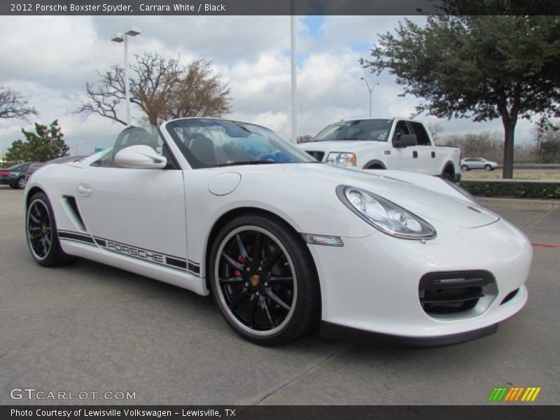 Front 3/4 View of 2012 Boxster Spyder