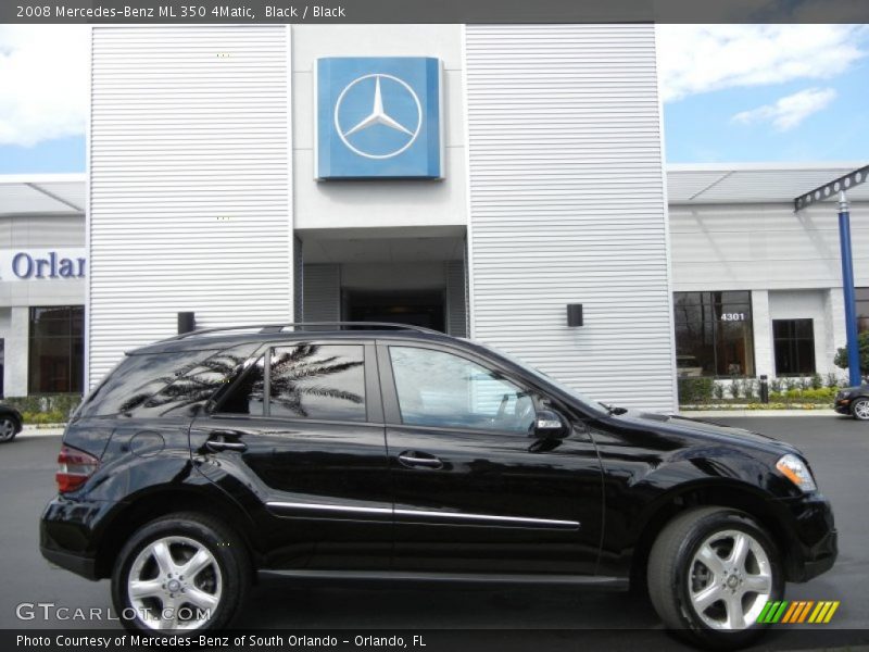 Black / Black 2008 Mercedes-Benz ML 350 4Matic