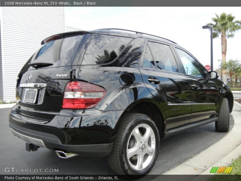Black / Black 2008 Mercedes-Benz ML 350 4Matic