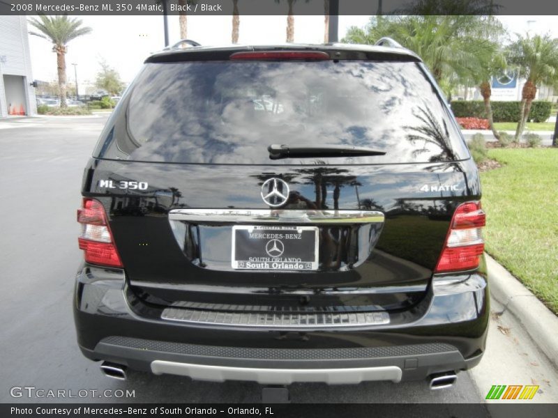 Black / Black 2008 Mercedes-Benz ML 350 4Matic
