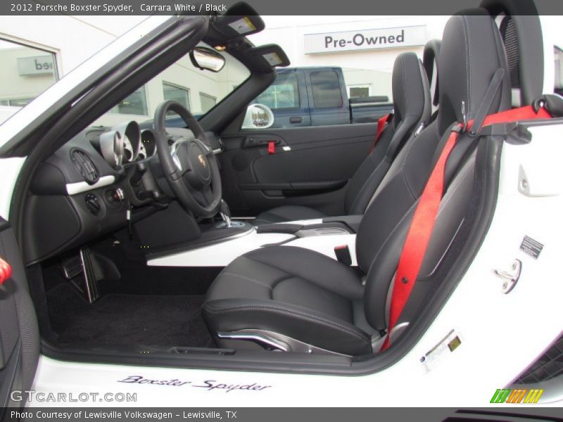  2012 Boxster Spyder Black Interior