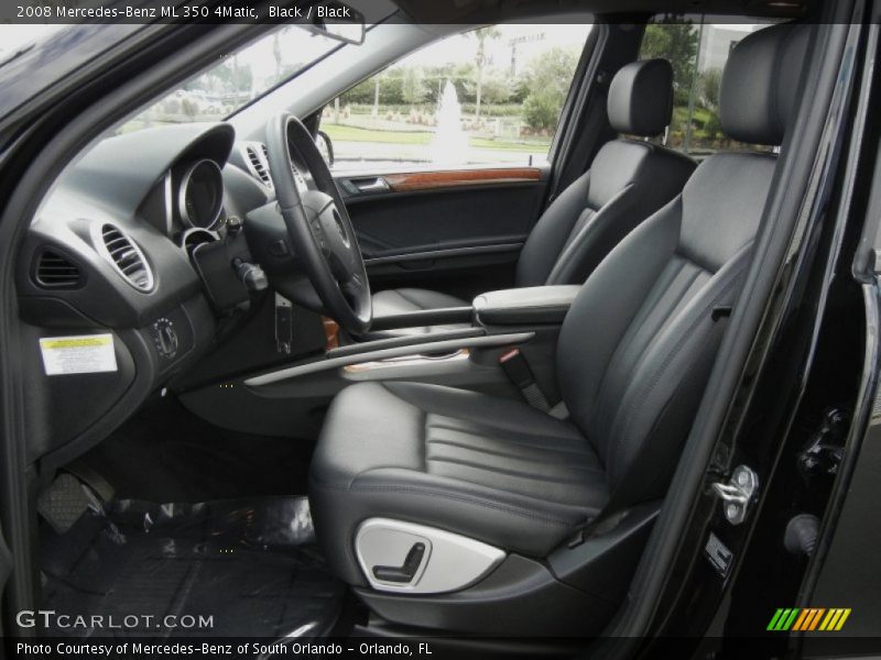 Black / Black 2008 Mercedes-Benz ML 350 4Matic