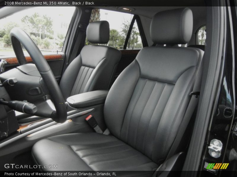 Black / Black 2008 Mercedes-Benz ML 350 4Matic