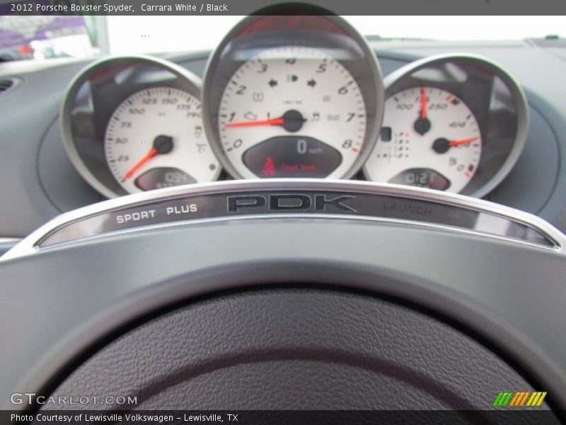  2012 Boxster Spyder Spyder Gauges