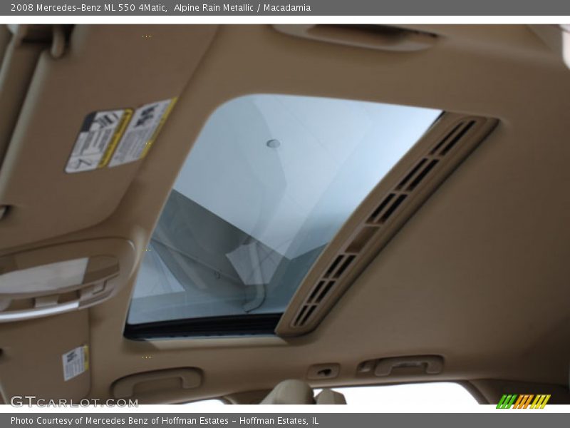 Alpine Rain Metallic / Macadamia 2008 Mercedes-Benz ML 550 4Matic
