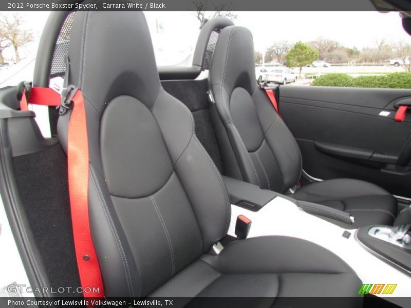  2012 Boxster Spyder Black Interior