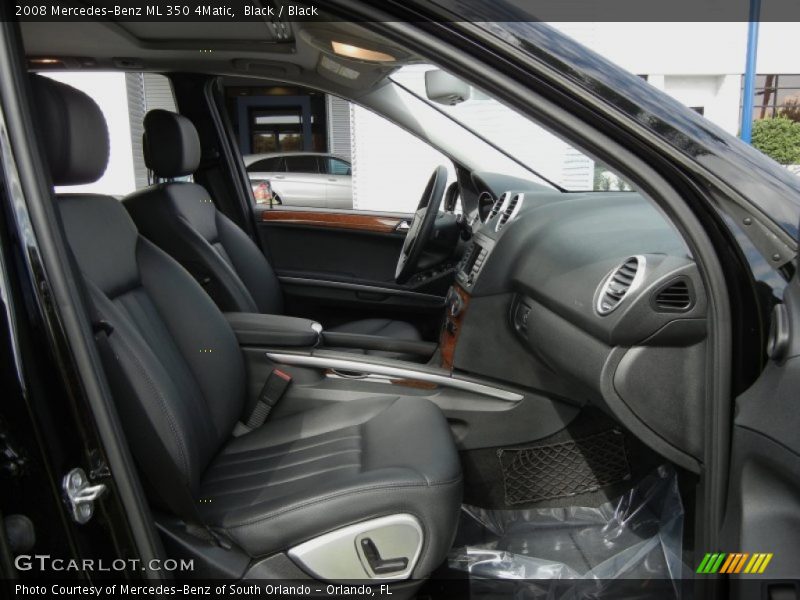 Black / Black 2008 Mercedes-Benz ML 350 4Matic