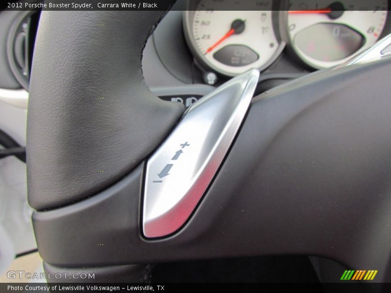 Controls of 2012 Boxster Spyder