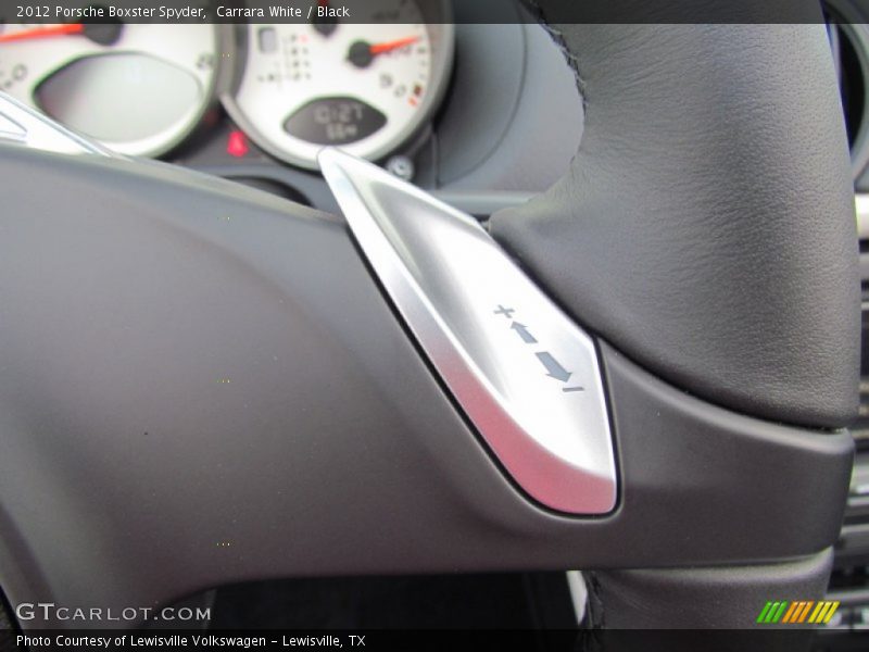 Controls of 2012 Boxster Spyder