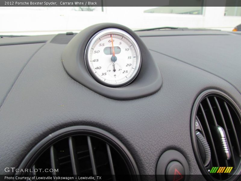  2012 Boxster Spyder Spyder Gauges