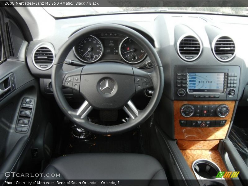 Black / Black 2008 Mercedes-Benz ML 350 4Matic