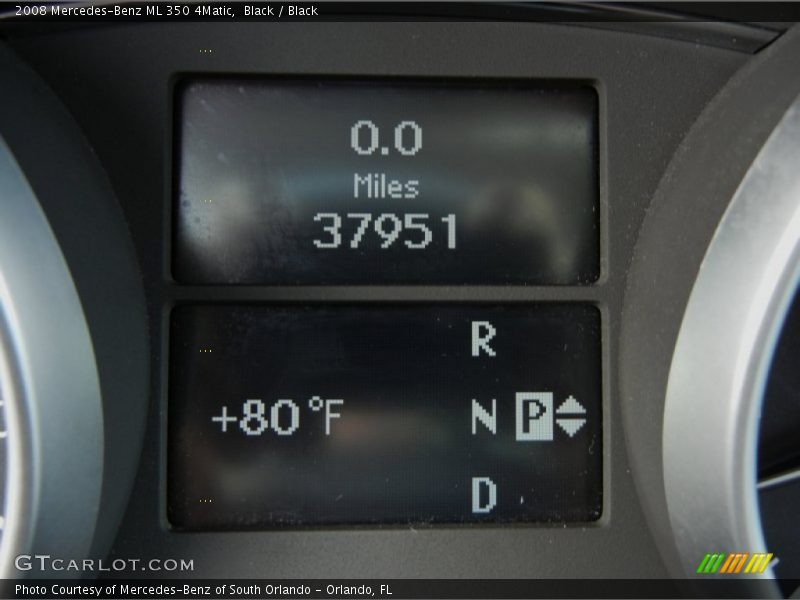 Black / Black 2008 Mercedes-Benz ML 350 4Matic