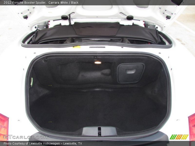 Carrara White / Black 2012 Porsche Boxster Spyder