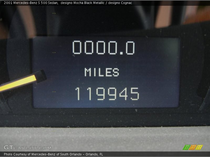 designo Mocha Black Metallic / designo Cognac 2001 Mercedes-Benz S 500 Sedan