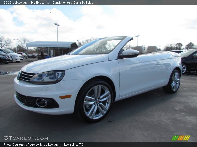Candy White / Cornsilk Beige 2012 Volkswagen Eos Executive