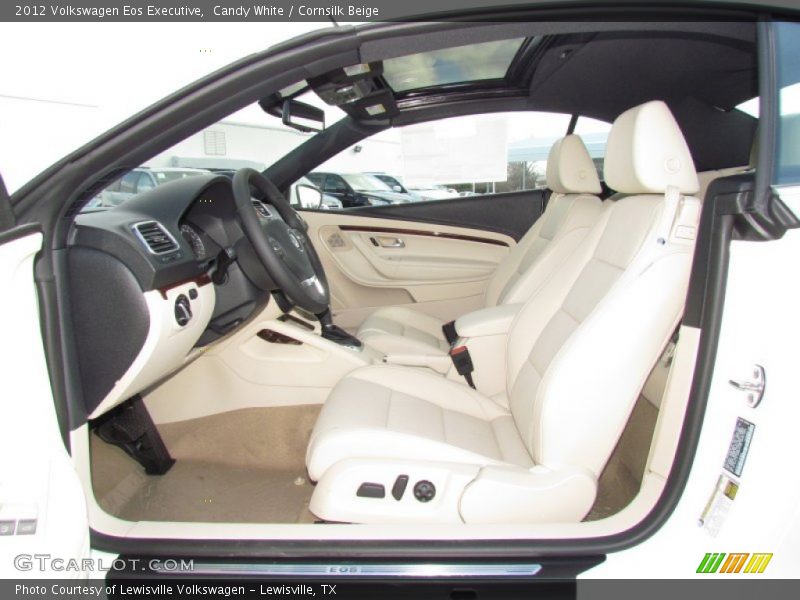 Candy White / Cornsilk Beige 2012 Volkswagen Eos Executive