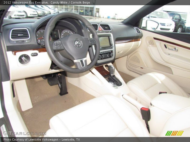 Candy White / Cornsilk Beige 2012 Volkswagen Eos Executive