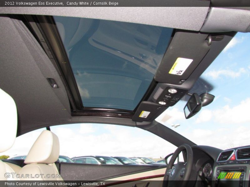 Candy White / Cornsilk Beige 2012 Volkswagen Eos Executive