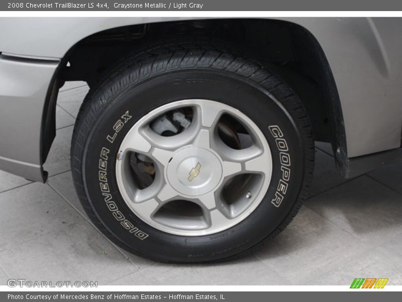 Graystone Metallic / Light Gray 2008 Chevrolet TrailBlazer LS 4x4