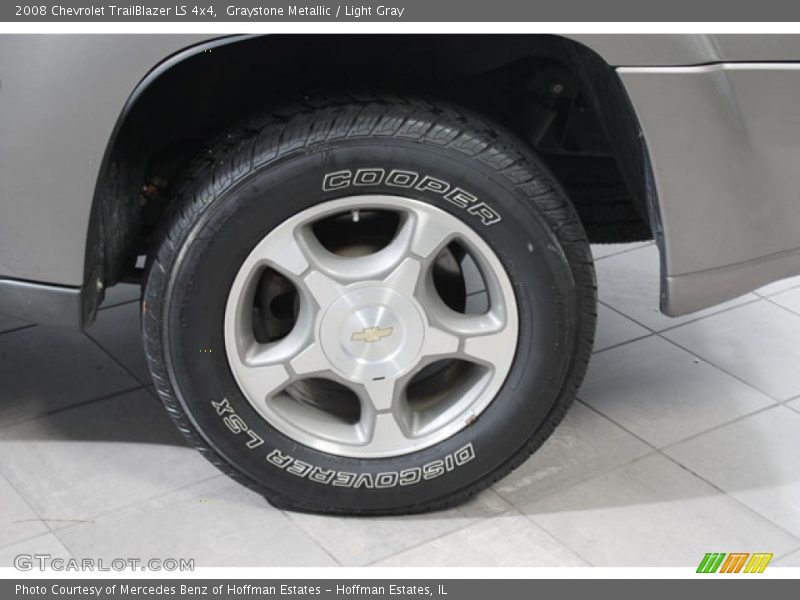 Graystone Metallic / Light Gray 2008 Chevrolet TrailBlazer LS 4x4