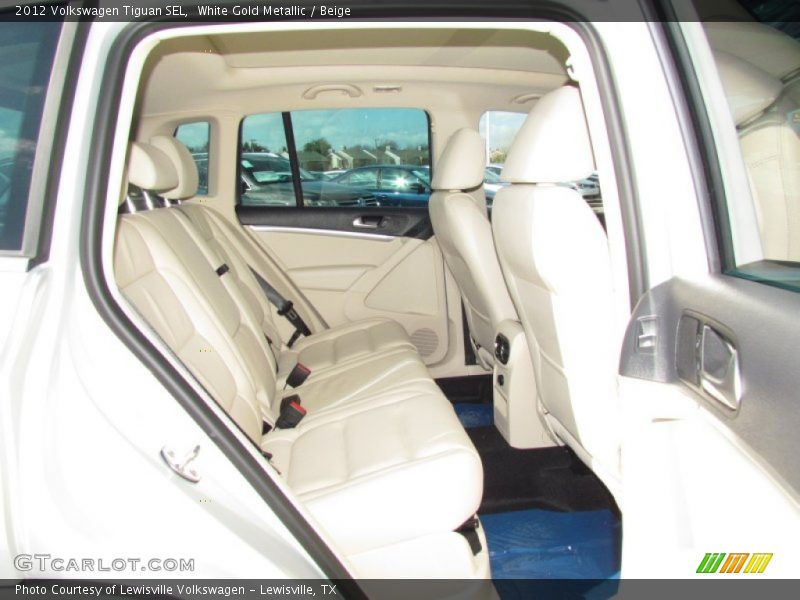 White Gold Metallic / Beige 2012 Volkswagen Tiguan SEL