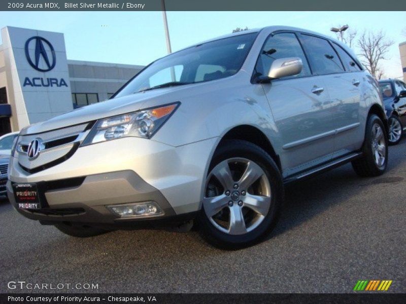 Billet Silver Metallic / Ebony 2009 Acura MDX