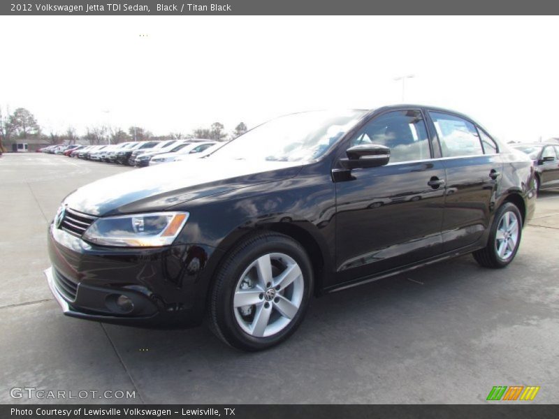 Black / Titan Black 2012 Volkswagen Jetta TDI Sedan