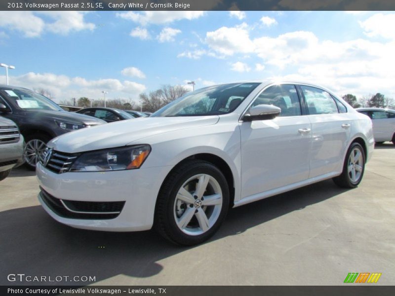 Candy White / Cornsilk Beige 2012 Volkswagen Passat 2.5L SE