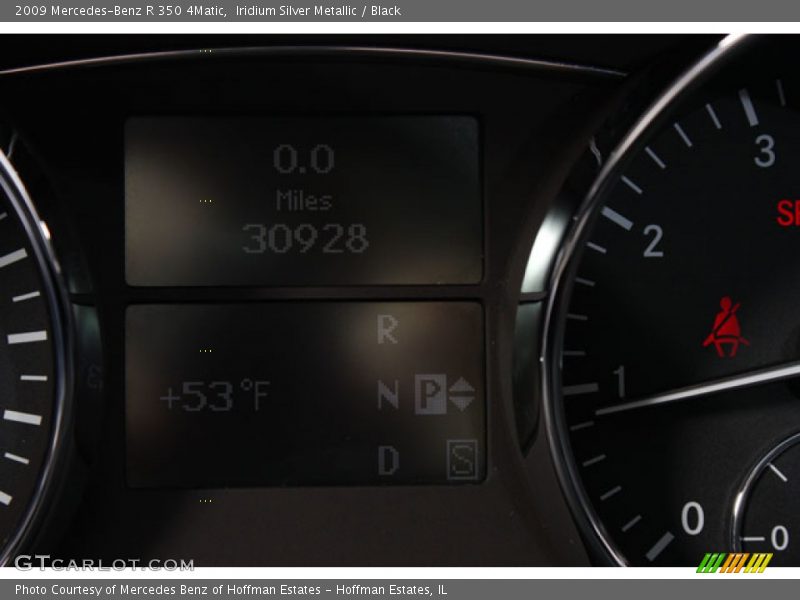 Iridium Silver Metallic / Black 2009 Mercedes-Benz R 350 4Matic