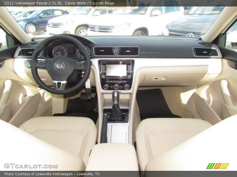 Candy White / Cornsilk Beige 2012 Volkswagen Passat 2.5L SE