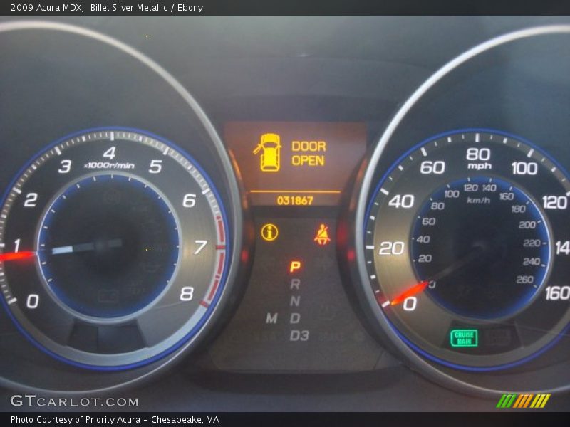 Billet Silver Metallic / Ebony 2009 Acura MDX