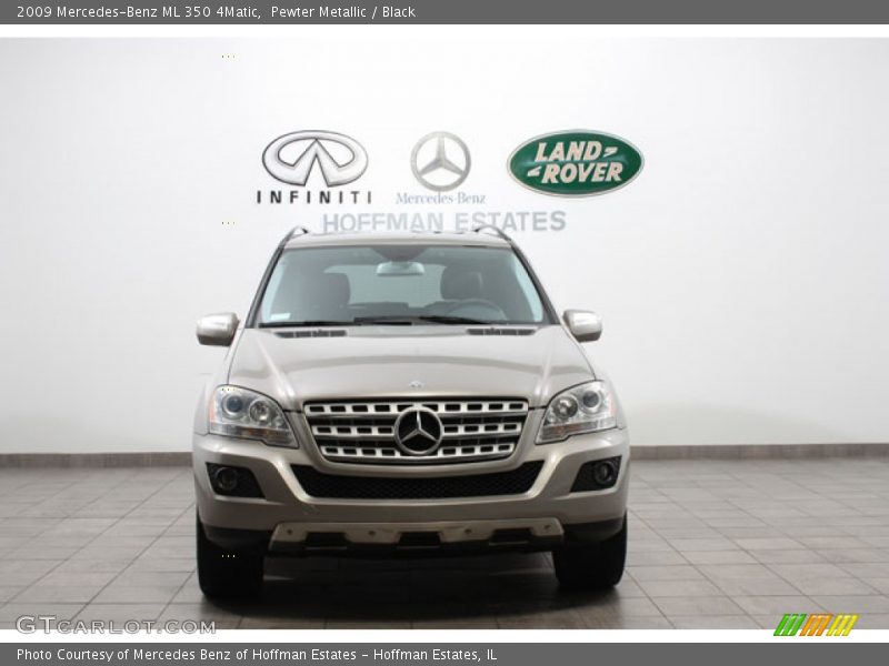 Pewter Metallic / Black 2009 Mercedes-Benz ML 350 4Matic