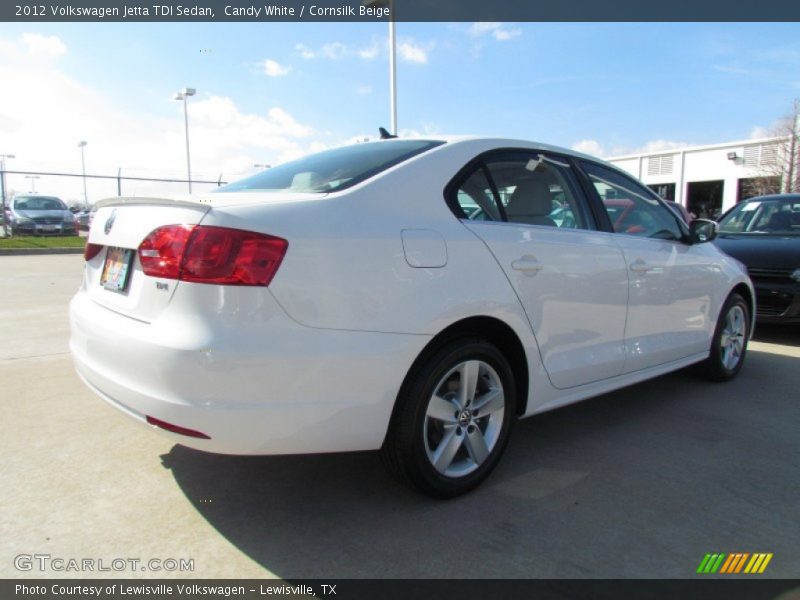 Candy White / Cornsilk Beige 2012 Volkswagen Jetta TDI Sedan