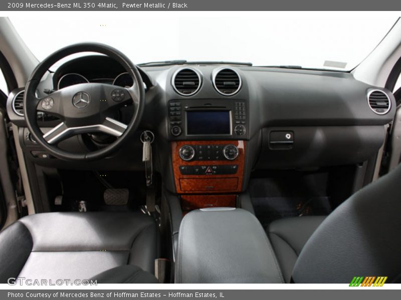 Pewter Metallic / Black 2009 Mercedes-Benz ML 350 4Matic