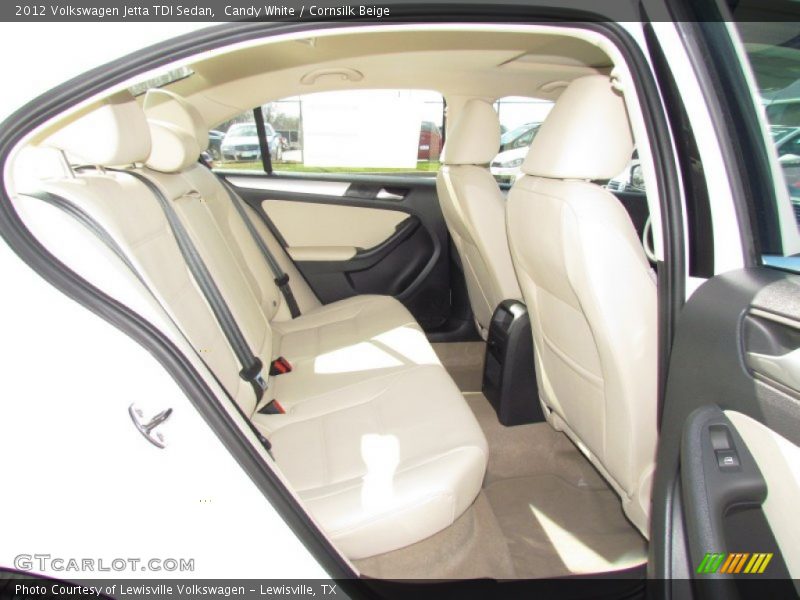 Candy White / Cornsilk Beige 2012 Volkswagen Jetta TDI Sedan