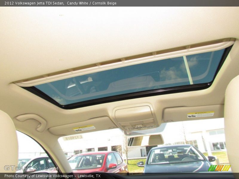 Candy White / Cornsilk Beige 2012 Volkswagen Jetta TDI Sedan