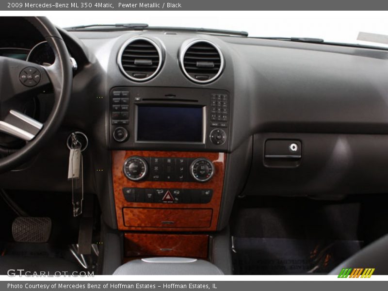Pewter Metallic / Black 2009 Mercedes-Benz ML 350 4Matic