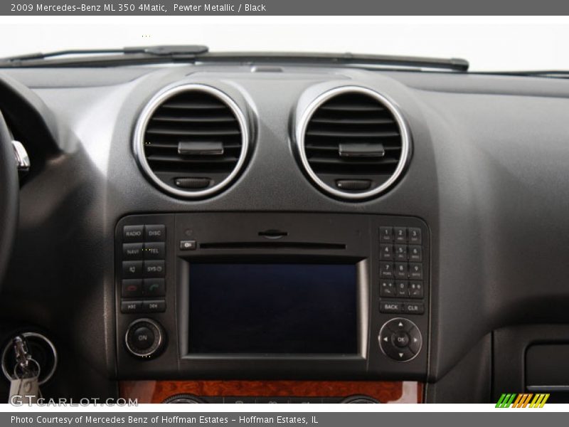 Pewter Metallic / Black 2009 Mercedes-Benz ML 350 4Matic