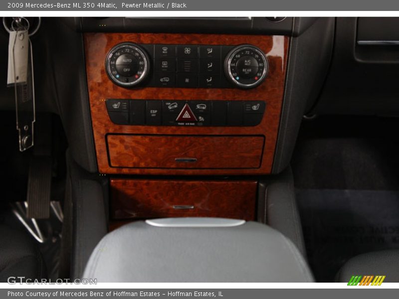 Pewter Metallic / Black 2009 Mercedes-Benz ML 350 4Matic