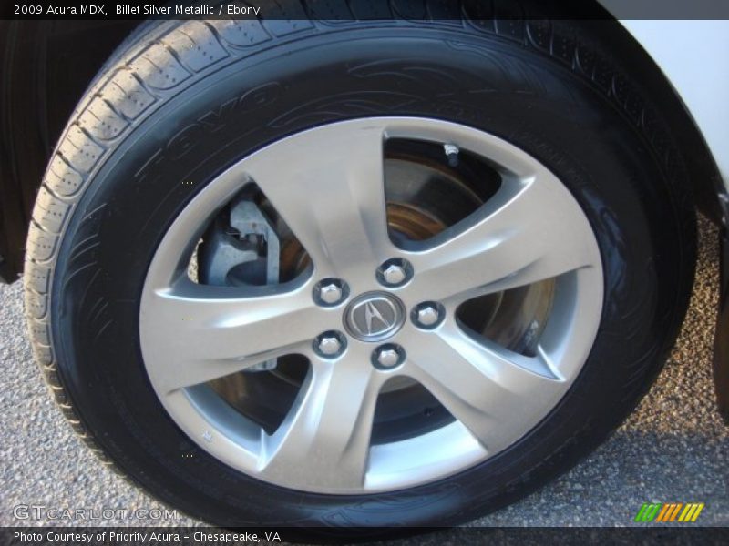 Billet Silver Metallic / Ebony 2009 Acura MDX