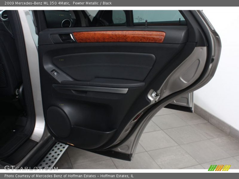 Pewter Metallic / Black 2009 Mercedes-Benz ML 350 4Matic