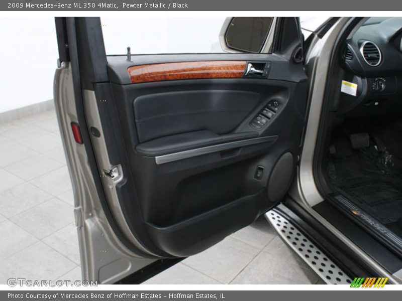 Pewter Metallic / Black 2009 Mercedes-Benz ML 350 4Matic