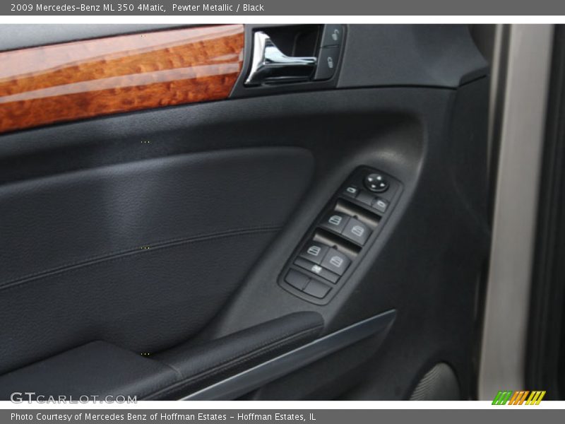 Pewter Metallic / Black 2009 Mercedes-Benz ML 350 4Matic