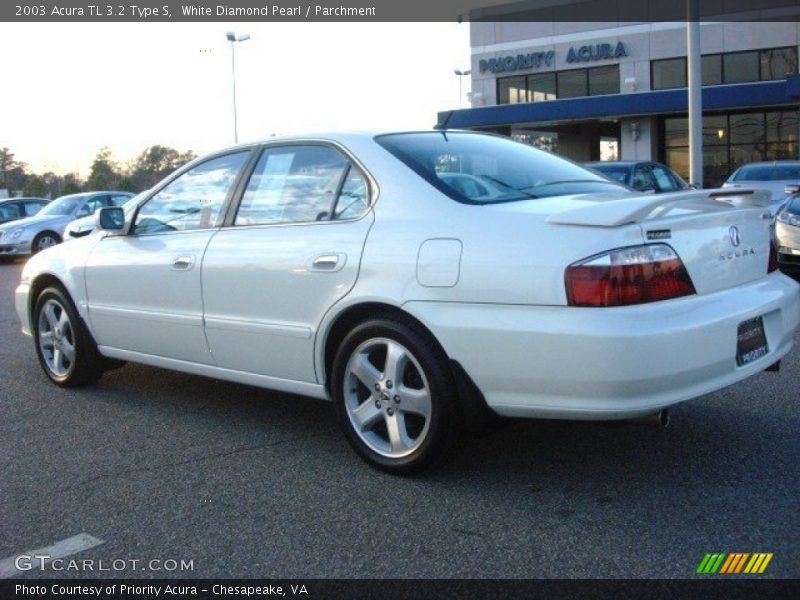 White Diamond Pearl / Parchment 2003 Acura TL 3.2 Type S