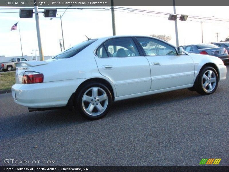 White Diamond Pearl / Parchment 2003 Acura TL 3.2 Type S