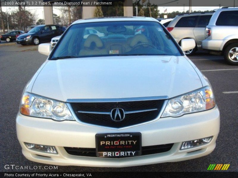 White Diamond Pearl / Parchment 2003 Acura TL 3.2 Type S