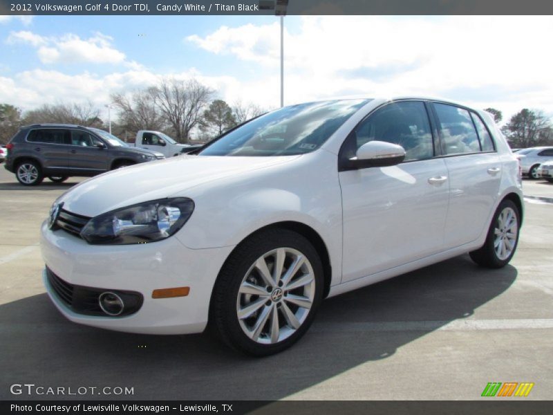 Candy White / Titan Black 2012 Volkswagen Golf 4 Door TDI