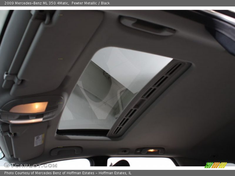 Pewter Metallic / Black 2009 Mercedes-Benz ML 350 4Matic