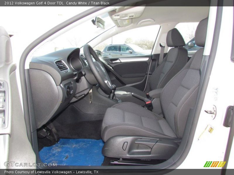  2012 Golf 4 Door TDI Titan Black Interior